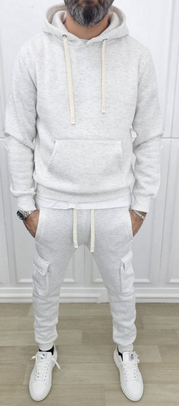 Tuta Cargo Felpata invernale Cappuccio Completo 5 colori s,m,l,xl,xxl,3xl