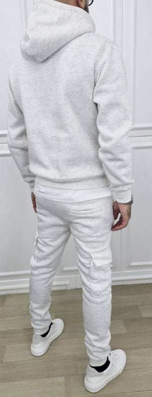 Tuta Cargo Felpata invernale Cappuccio Completo 5 colori s,m,l,xl,xxl,3xl