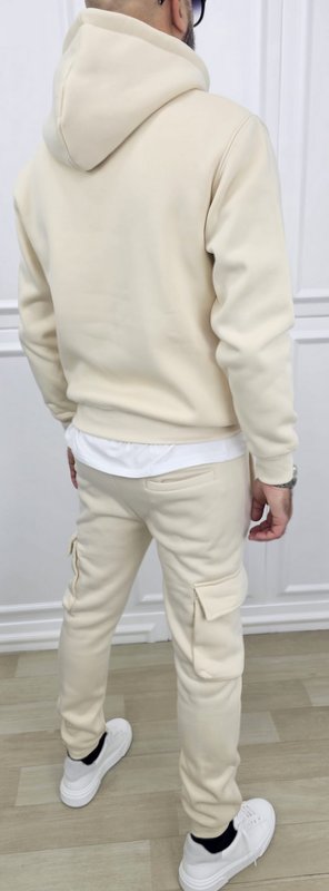 Tuta Cargo Felpata invernale Cappuccio Completo 5 colori s,m,l,xl,xxl,3xl