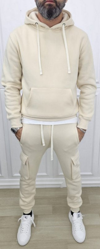 Tuta Cargo Felpata invernale Cappuccio Completo 5 colori s,m,l,xl,xxl,3xl