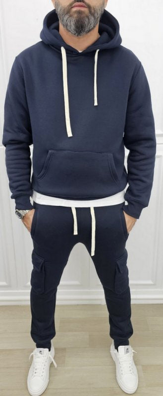 Tuta Cargo Felpata invernale Cappuccio Completo 5 colori s,m,l,xl,xxl,3xl