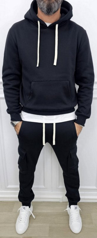 Tuta Cargo Felpata invernale Cappuccio Completo 5 colori s,m,l,xl,xxl,3xl