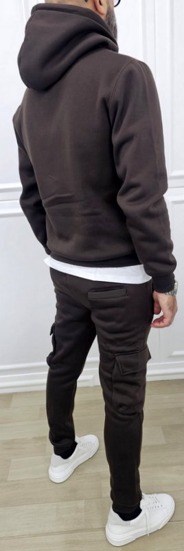 Tuta Cargo Felpata invernale Cappuccio Completo 5 colori s,m,l,xl,xxl,3xl