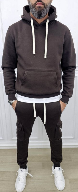 Tuta Cargo Felpata invernale Cappuccio Completo 5 colori s,m,l,xl,xxl,3xl