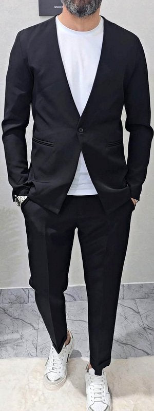 Abito Panama completo 1 bottone giacca+pantalone+T-shirt s,m,l,xl,xxl