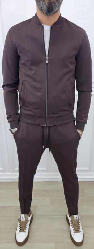 Completo uomo Praga Bomber slim fit giacca e pantalone s,m,l,xl,xxl