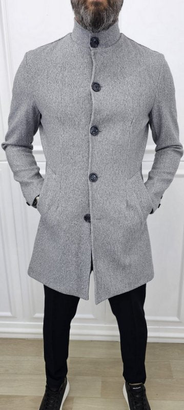 Cappotto Uomo Coreana  Nero/GRIGIO  invernale elastico s,m,l,xl,xxl