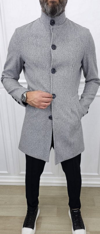 Cappotto Uomo Coreana  Nero/GRIGIO  invernale elastico s,m,l,xl,xxl