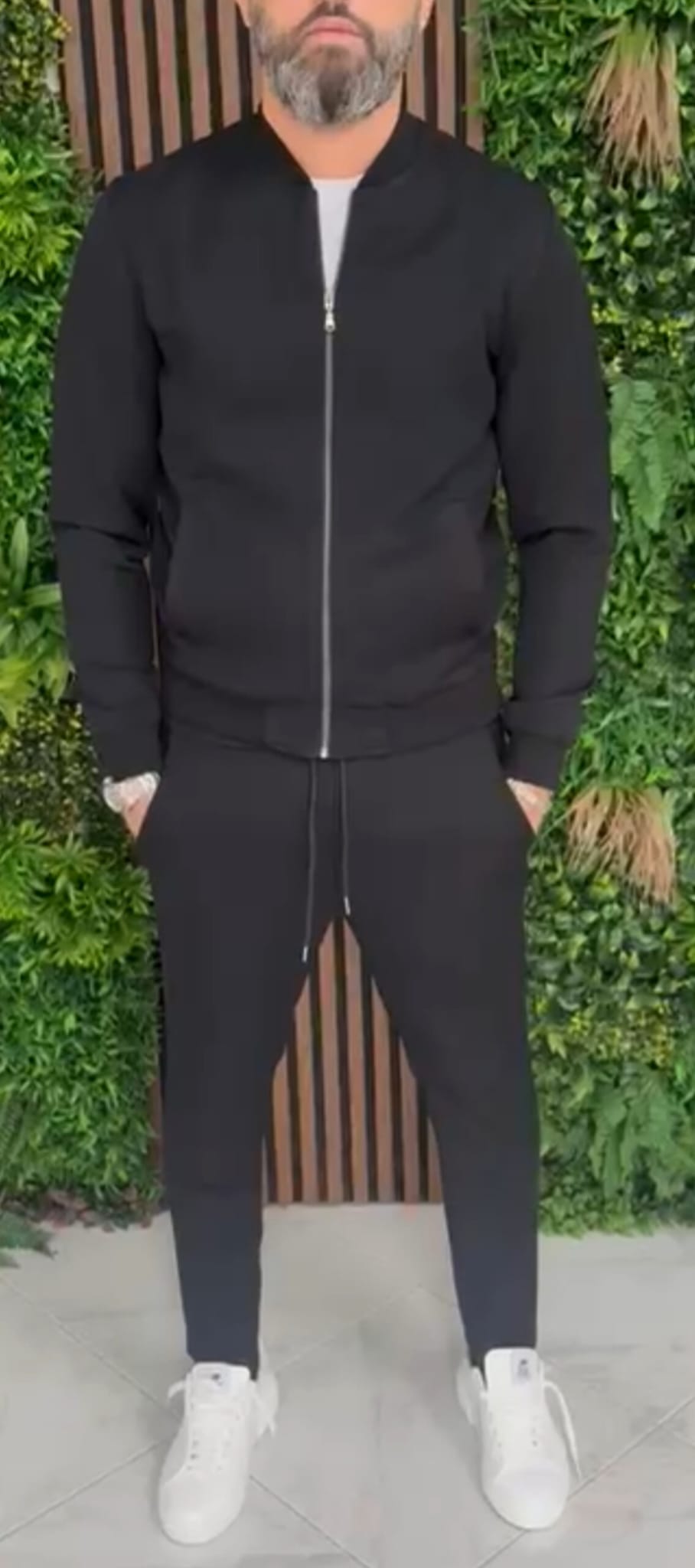 Completo uomo Praga Bomber slim fit giacca e pantalone s,m,l,xl,xxl