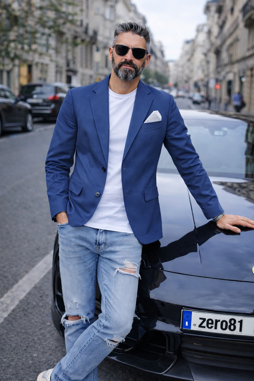 GIACCA UOMO PRIMAVERILE  2 BOTTONI + T.SHIRT BIANCA 44.46.48.50.52.54