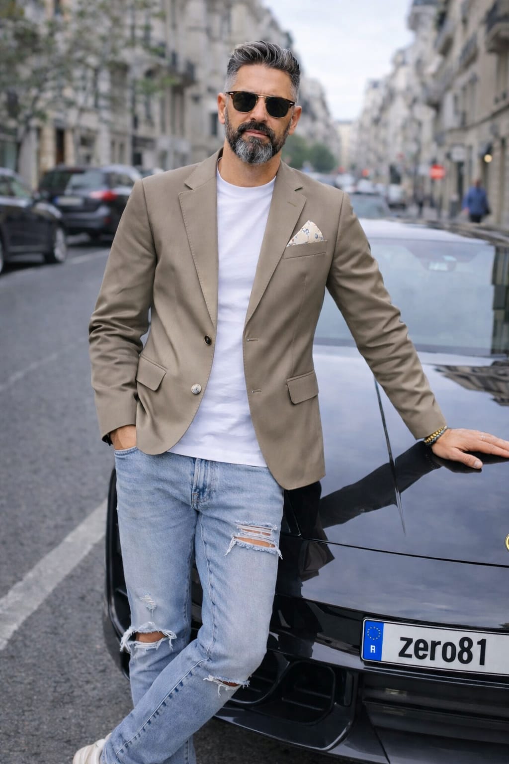 GIACCA UOMO PRIMAVERILE  2 BOTTONI + T.SHIRT BIANCA 44.46.48.50.52.54