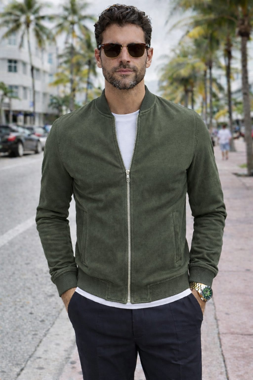 Giubbino uomo suede Scamosciato Bomber Primaverile 4 Colori m,l,xl,xxl,3xl