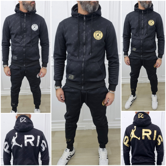 Tuta Paris Limited edition ORO/ARGENTO Cappuccio Completo felpata F04 s,m,l,xl,xxl