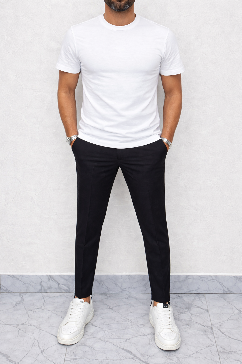 Completo Coreano 1 bottone slim Italy Giacca+Pantalone+T-shirt  44,46,48,50,52