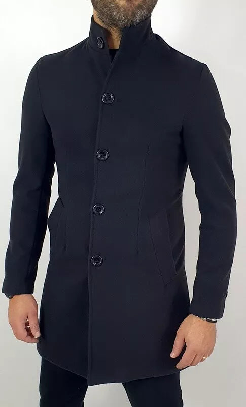 Cappotto Uomo Coreana  Nero invernale elastico s,m,l,xl,xxl