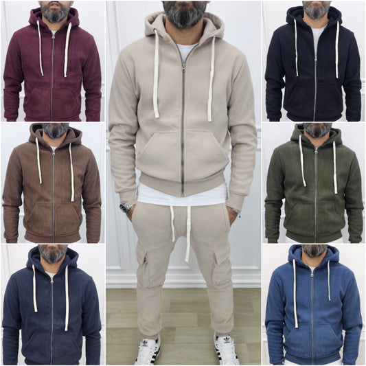 Tuta cargo Hermes Cappuccio Completo velluto a coste 7 colori s,m,l,xl,xxl